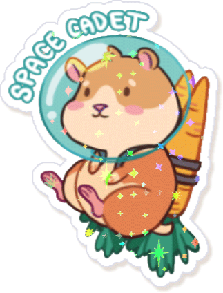 Space Cadet Holographic Sticker