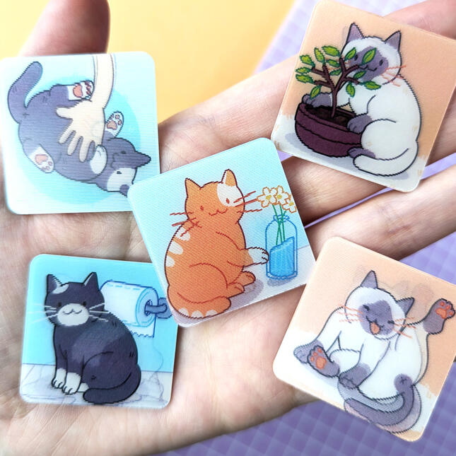 Lenticular Sticker Set