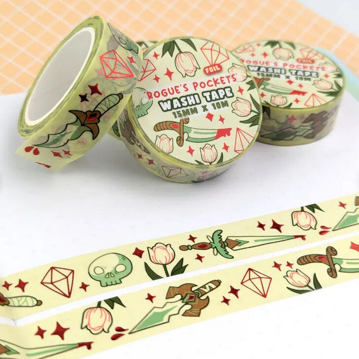 Rogues Pockets Foil Washi Tape