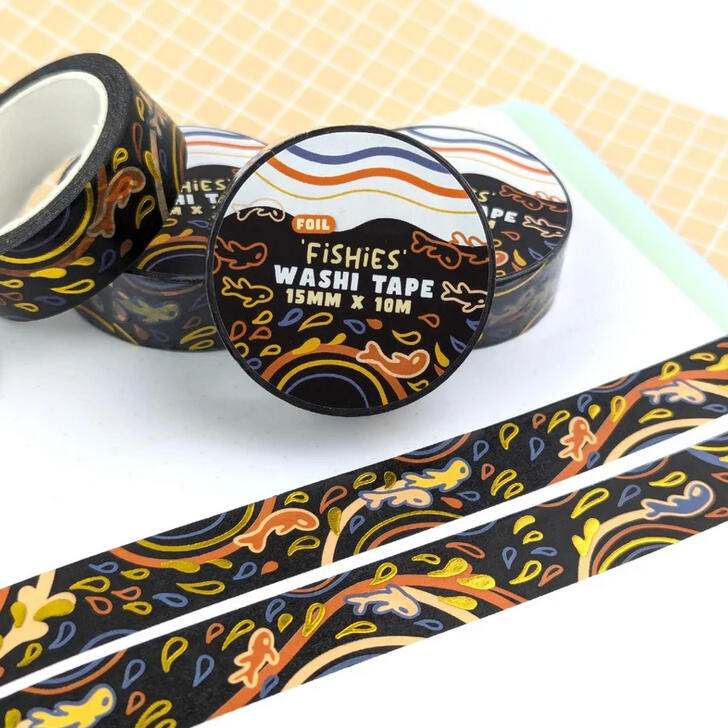 Fishies Foil Washi Tape