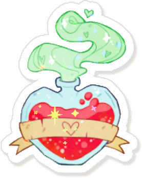 Love Potion Holographic Sticker