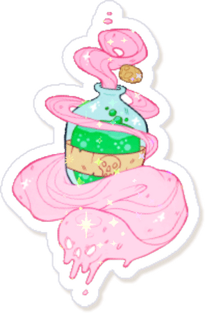 Poison Potion Holographic Sticker