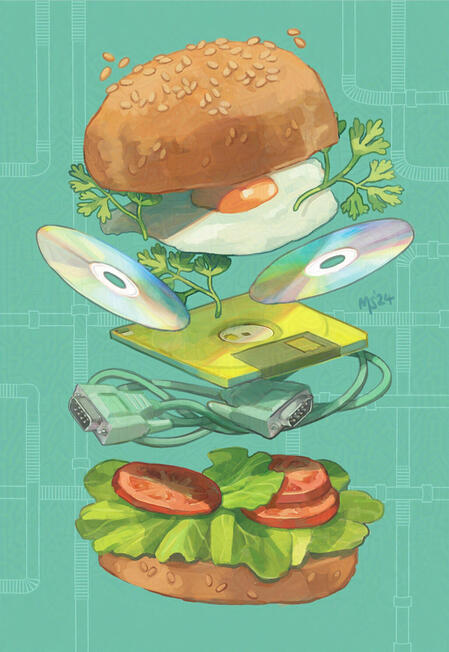 Retro Burger (A5, A4)