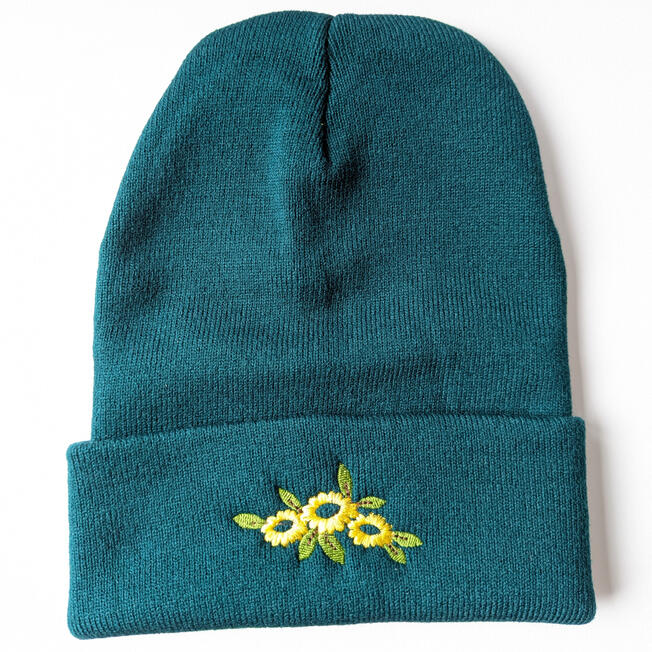 Sunflower, Teal Green