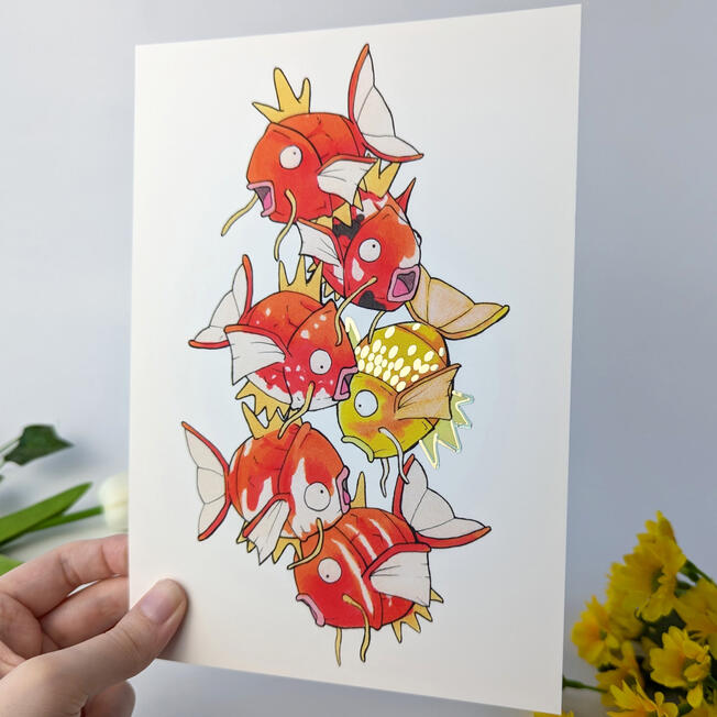 Karps, A5 Gold Foil Print