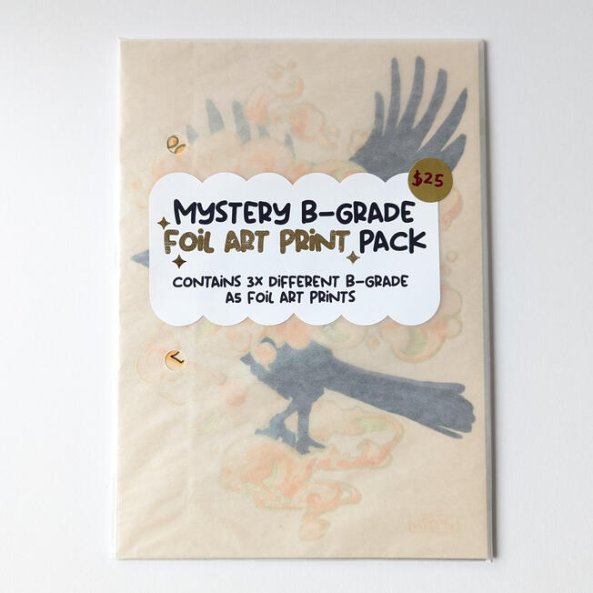 Mystery B-Grade Foil Art Print Pack